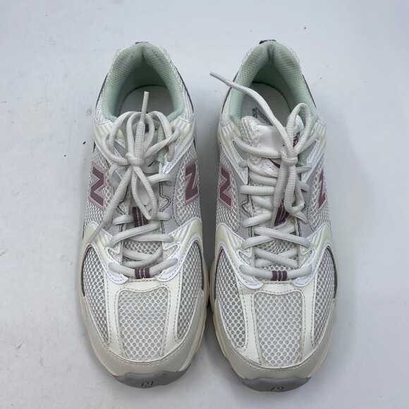 New Balance White & Pink Classic Sneakers | Women’s Size 8 - Picture 3 of 7